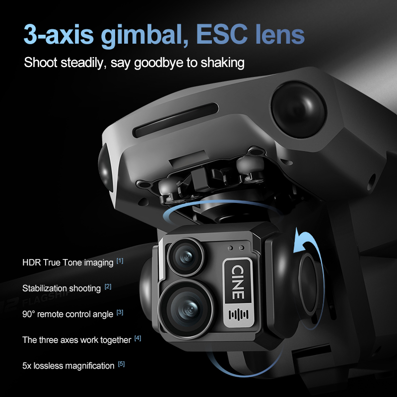 8K 3 Axis Gimbal Brushless 7.2 - مراجعة Drone Mapping وسعره