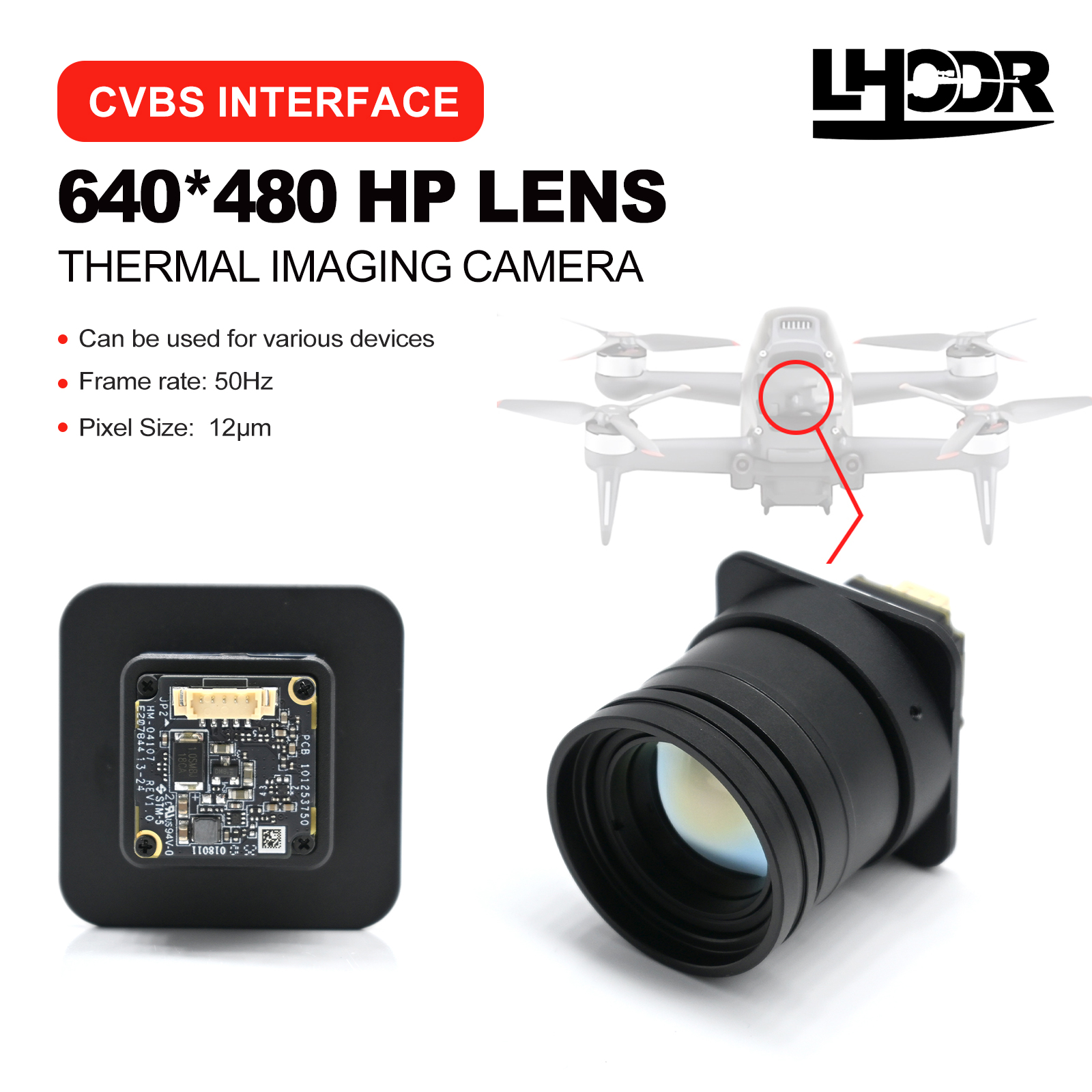 30mm 640x480 pix Drone thermal - مراجعة Drone Thermal Imaging وسعره