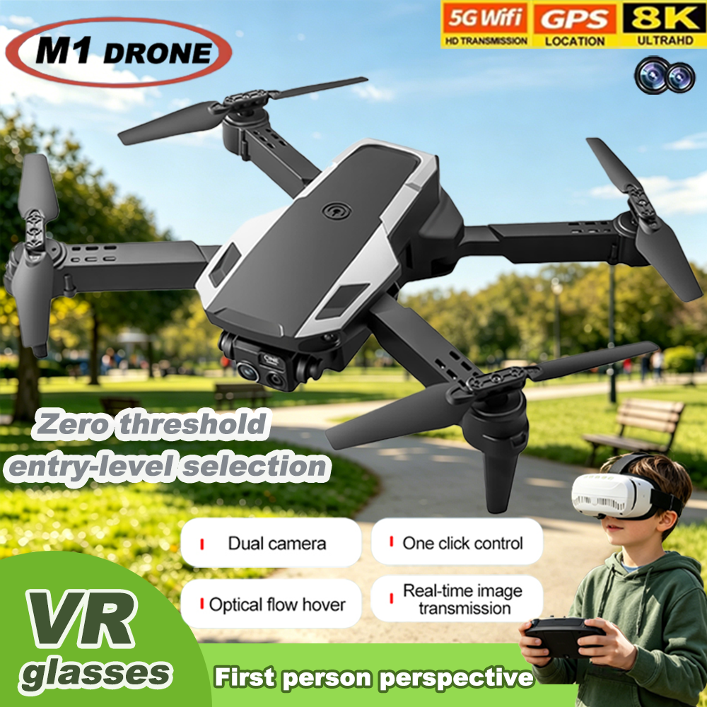 Foldable M1 VR Mini Drone RC Q - مراجعة Drone Surveying وسعره