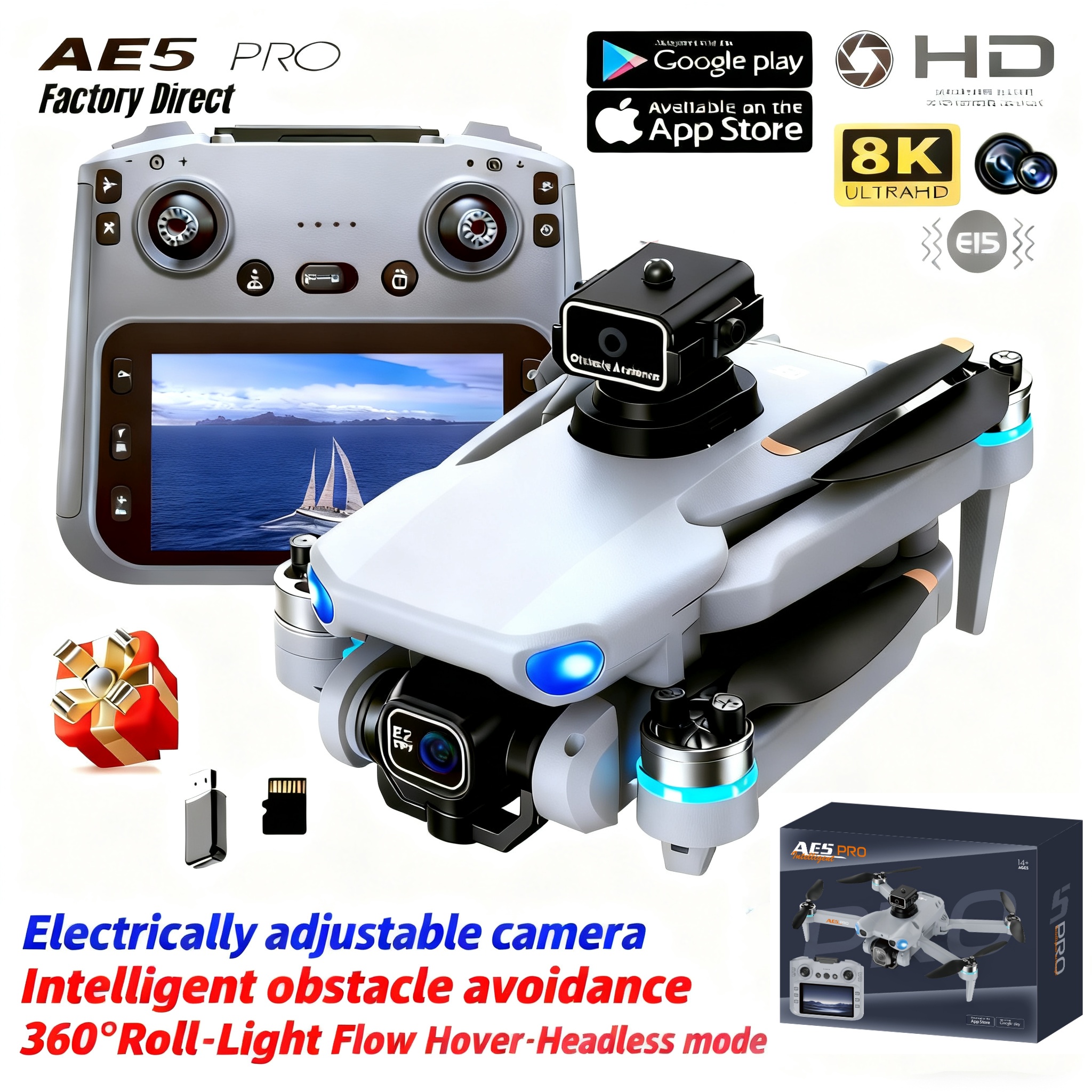 2026 New AE5 Pro Drone 8K HD 4 - مراجعة Drone Multispectral وسعره