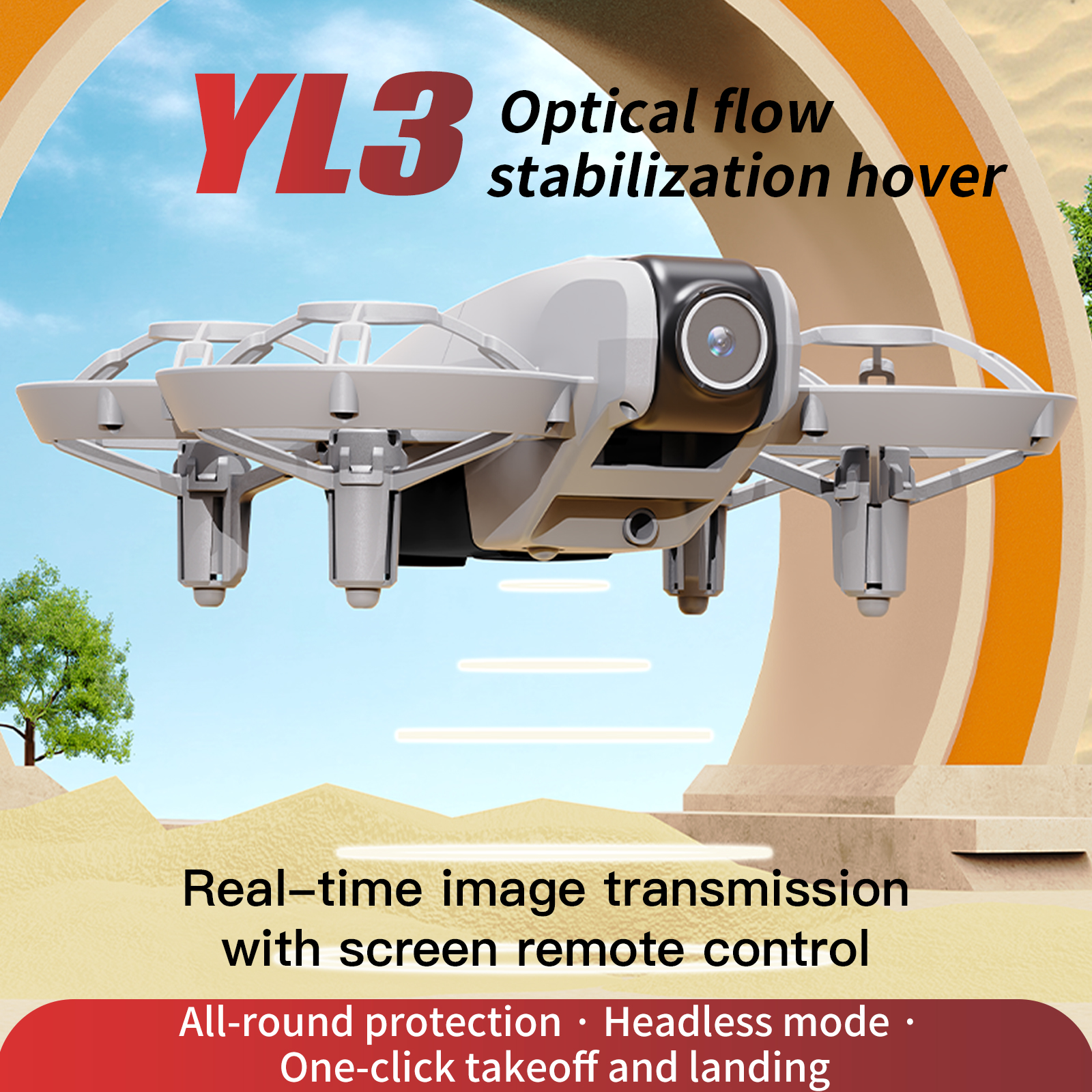 YL3 Remote-Controlled Drone wi - مراجعة Drone Cinematic وسعره