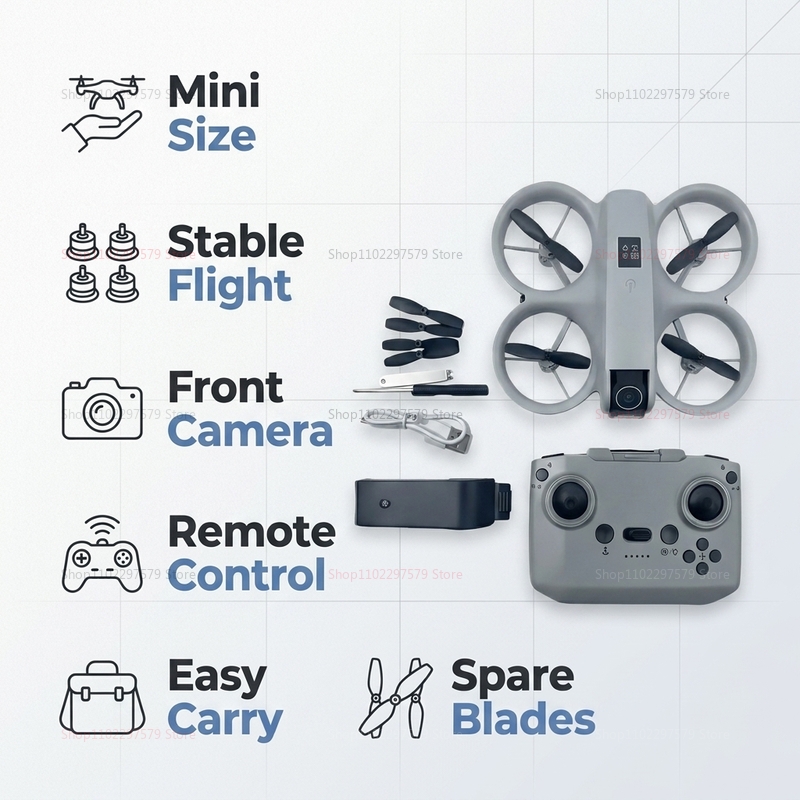 Mini Drone with 8K HD Camera F - مراجعة Drone Video Production وسعره