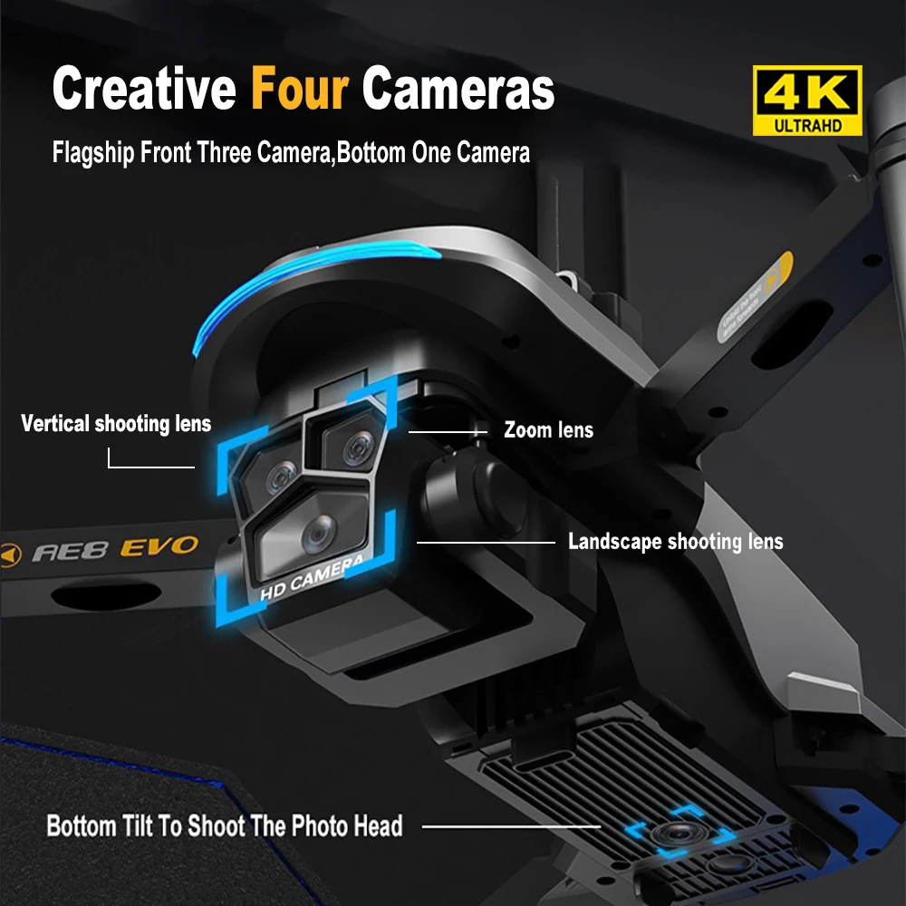 AE8 EVO Drone 4K Professional  - مراجعة Drone Mapping وسعره