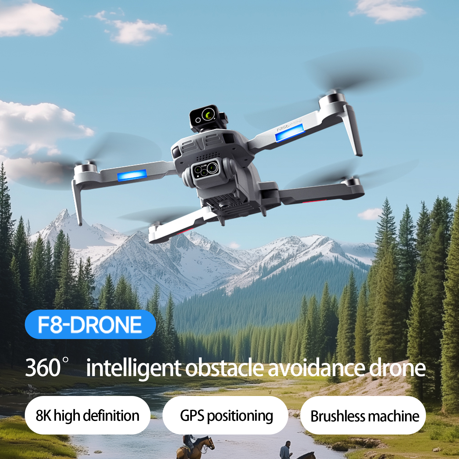 F8 MAX GPS Drone Professional  - مراجعة Drone Mapping وسعره